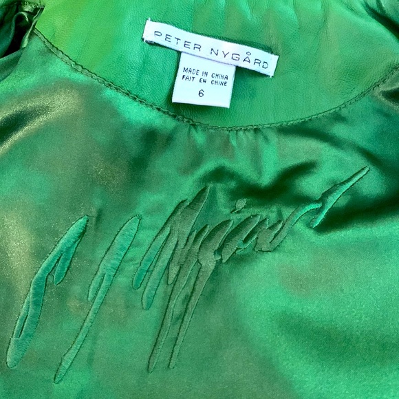 Peter Nygard Green Embroidered Blazer - Picture 9 of 16